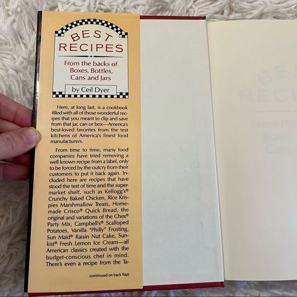 BEST RECIPES from the backs of boxes bottles cans and jars by Ceil Dyer 1989 GUC - Picture 13 of 15
